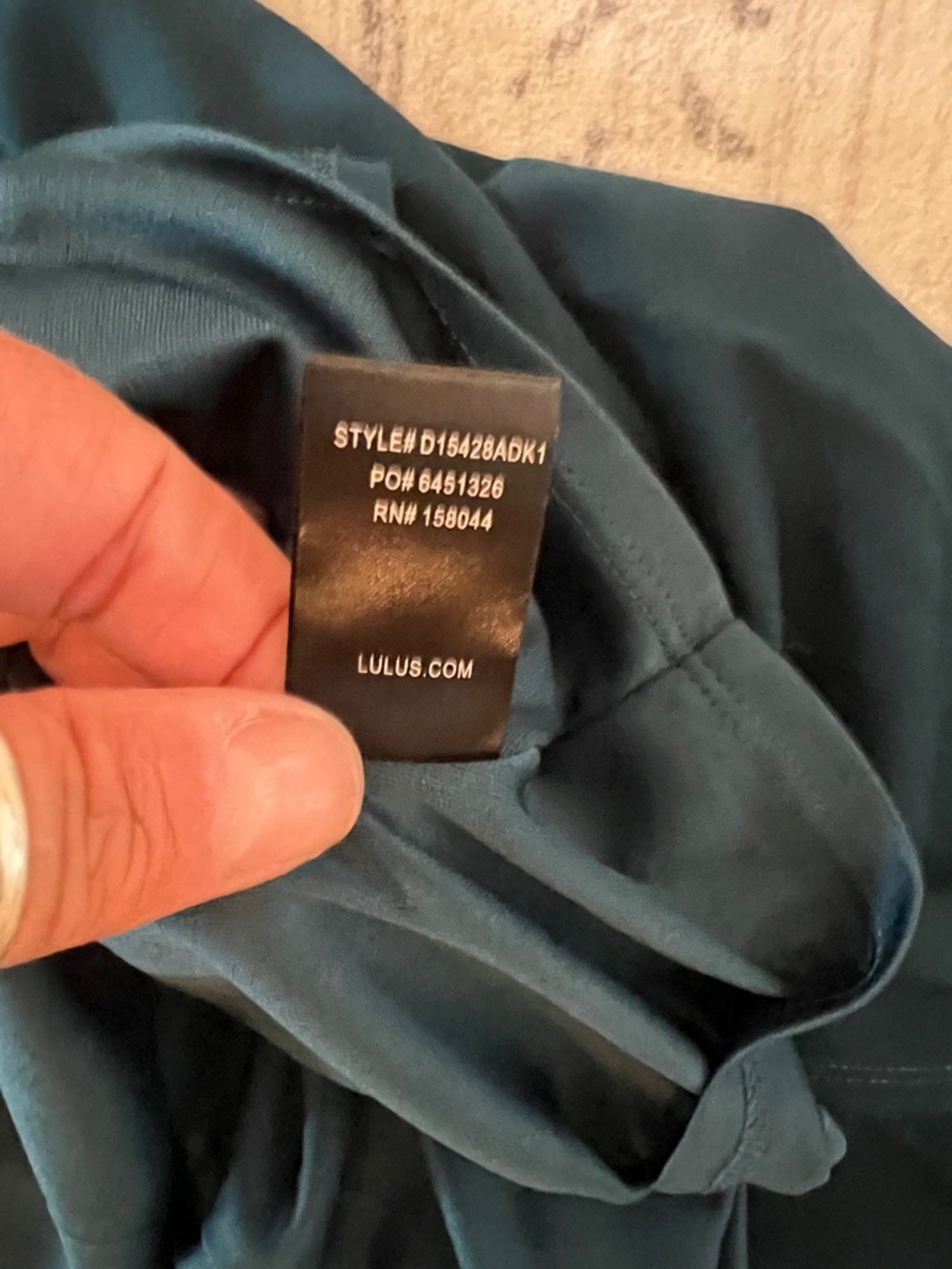 Lulu's Deep Teal  High-Neck Ruffle Maxi Dress - Picture 8 of 9